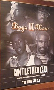 Boyz II Men Evolution 1997 Can't Let Her Go 40x60" Large Bus Shelter Poster