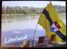 Liberland postcard - flag