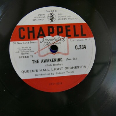 78 rpm SIDNEY TORCH crime wave / blue fly / the awakening C 334