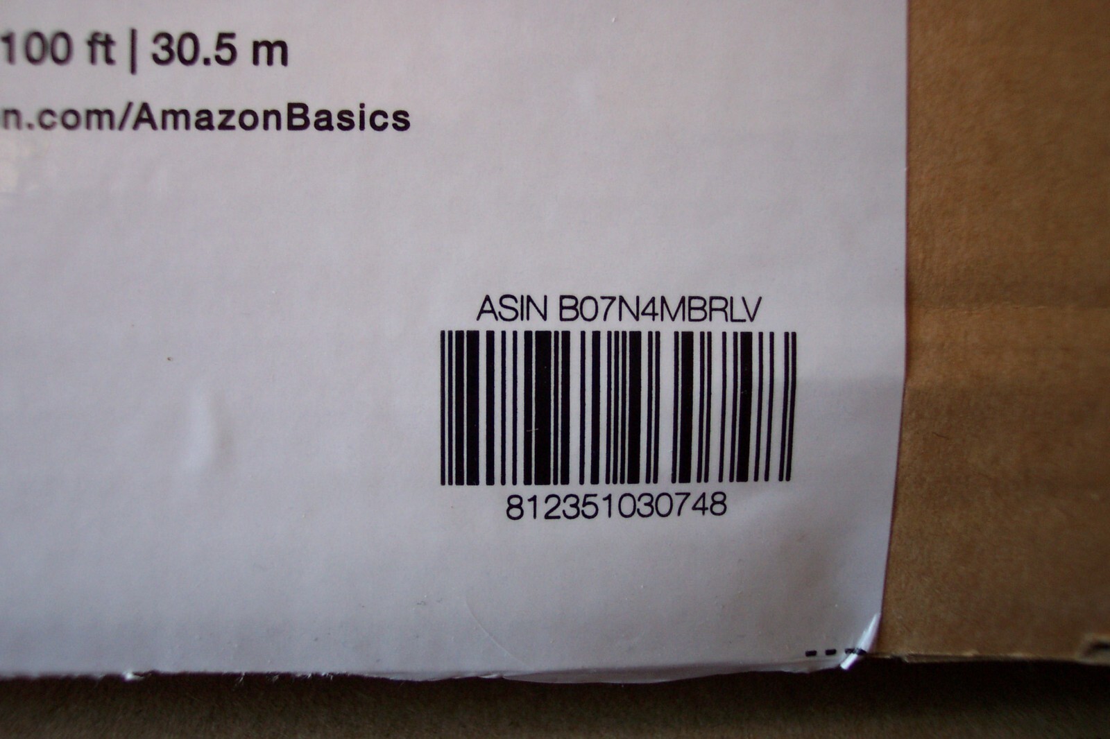 AmazonBasics 100' Green Vinyl Outdoor Extension Cord 16/3 New in Orig
