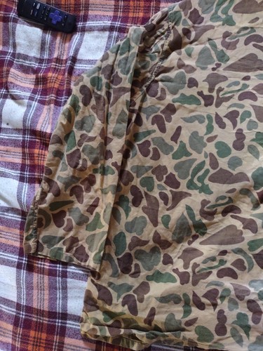 Vintage Hunters Choice Frog Skin Duck Camo Button Up Light Jacket Shirt Sz XL - Picture 14 of 24