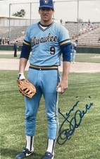 Autographed Photo MLB Milwaukee Brewers Jim Adduci-OF-1B 80’s Chicago Native