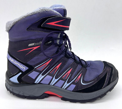 2016 Salomon XA Pro Womens Girls US 4 EU 36 Purple ClimaShield Winter Boots