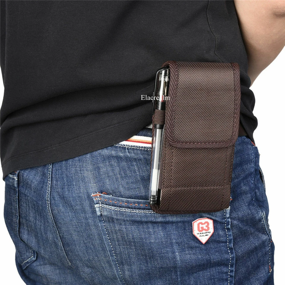 Funda Vertical Funda Clip Cinturón Para iPhone 11 Samsung Note 10+ LG Foto 3 de 4