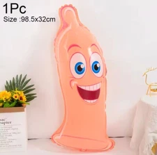 100cm Foil Balloon Willy Dick Hen Party Toy Penis Bride Bride Shower Helium
