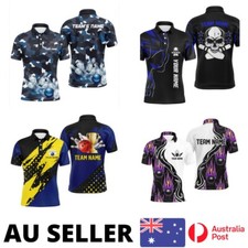 Bowling Shirt Polo Team Championship AMF Strike Ten Pin Uniform - AU Stock