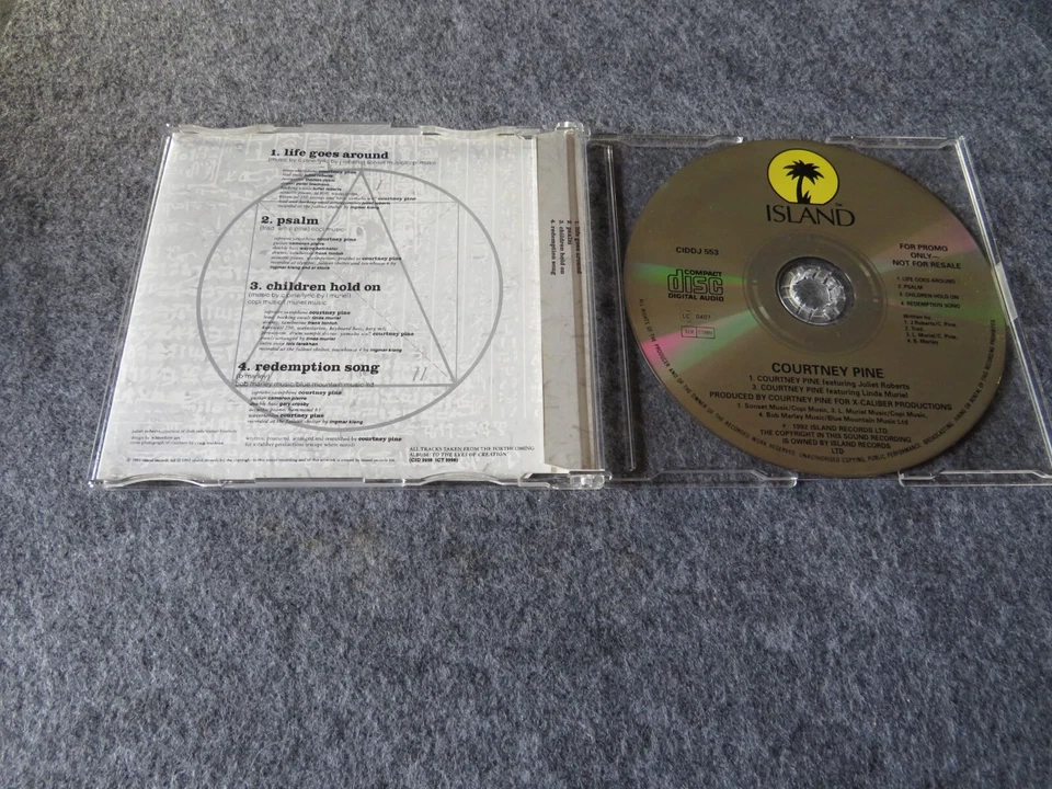 Courtney Pine - To the eyes of creation ( 1992 ) 4 Tracks Maxi CD / Promo - Bild 2 von 2