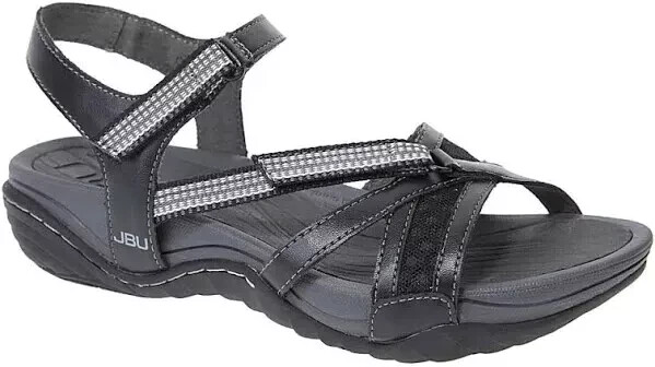 JBU by Jambu Trapper Sport Sandal Womans 10 Black Slingback