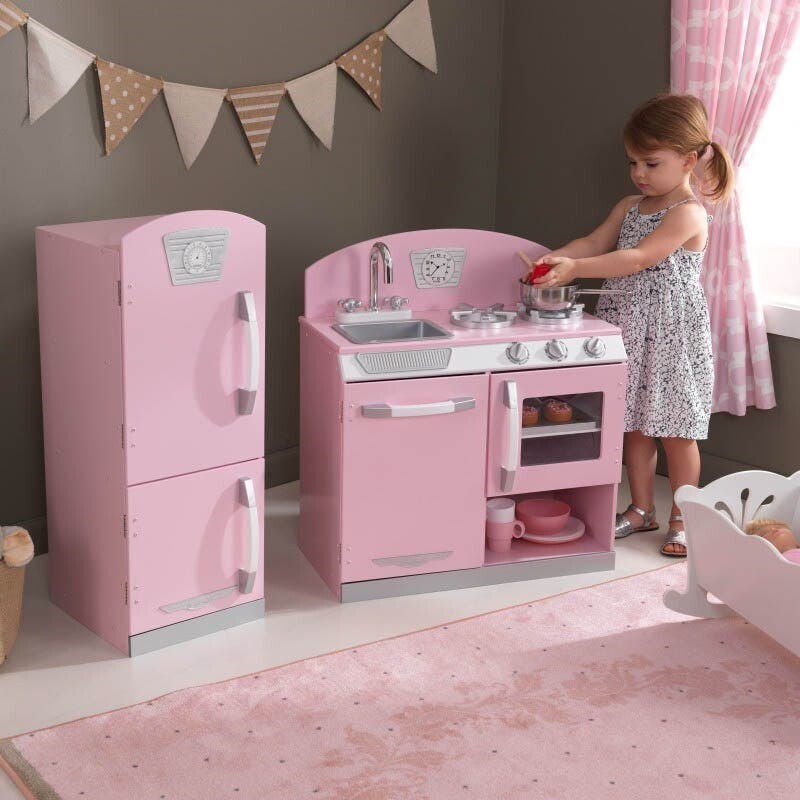 kidkraft pink retro kitchen
