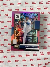 2022 Panini Donruss Baseball Marcus Stroman Base #143 Holo Pink Parallel