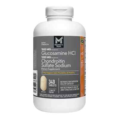 Member's Mark,  Glucosamine HCI, 1500 mg msm 1200 mg sulfate sodium 340