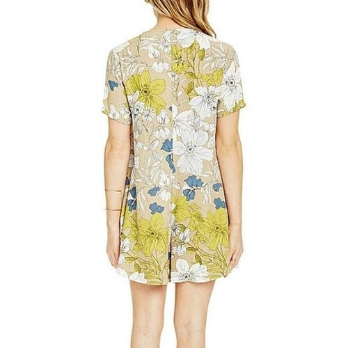 ASTR the Label Rae Garden Isle Floral Short Sleeve Flowy Romper Size Medium EUC - Picture 2 of 8
