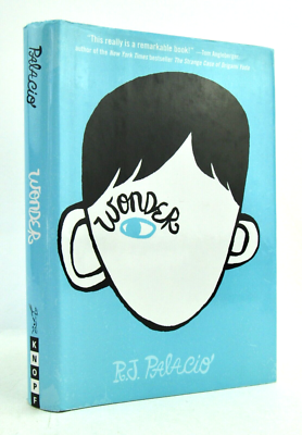WONDER by R.J. Palacio 2012 Knopf First Edition 1st Printing HBDJ