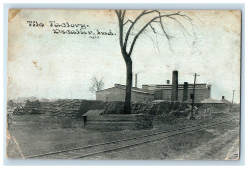 1912 View Of The Factory Decatur Indiana IN Posted Antique Postcard | eBay