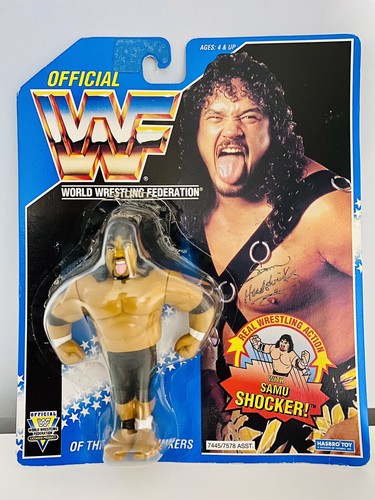 WWF Hasbro Series 10 Samu Headshrinkers MOC ...