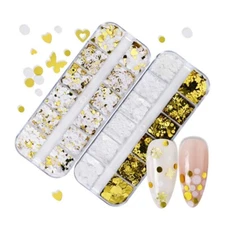 Butterfly /Flower /Heart  Shape Nail Art Sequins Glitter Flakes Nails DIY Decor
