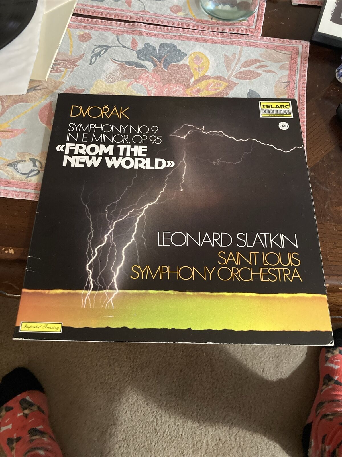 Dvorak Symphony #9, Slatkin/St. Louis, Telarc 10053, 1980, Germany, EX/EX