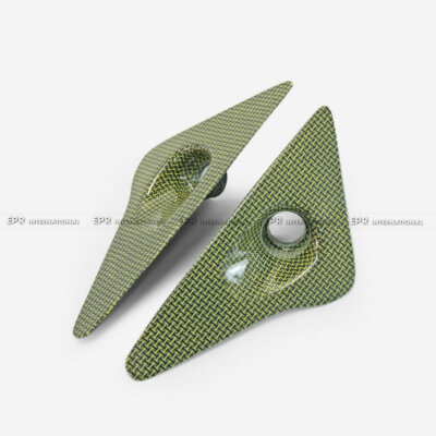 For 06-11 Civic 4D FD FD1 FD2 EPA Type Yellow ke-vlar Side Mirror Air Duct Vents