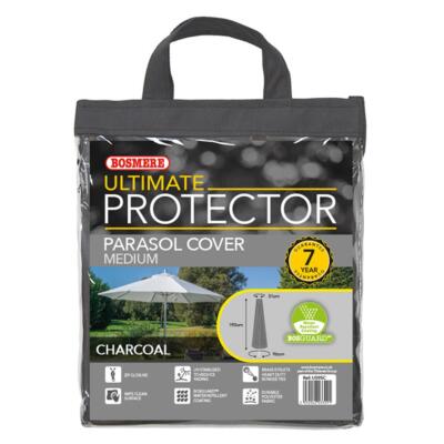 Bosmere Ultimate Protector Medium Sonnenschirmhülle und Reißverschluss grün anthrazit