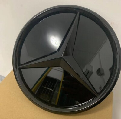 Neu Grill Stern Emblem schwarz Logo Für Mercedes-Benz 2012-2018 W205 W212 18.5cm