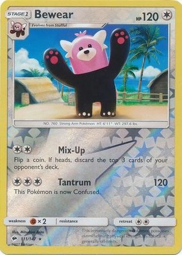 bewear gx pokemon card value 035/SM-P GX Discard your opponents Active Pokmon and all cards attached to it Pokmon TCG: Bewear-GX Box |