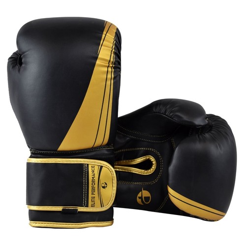 Elite Blackout Boxing Gloves - Boxing MMA Muay Thai Training And Bag Work - Picture 7 of 7