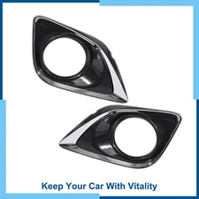 Pack (2) Left Right Side Fog Light Grille Cover Trim for Toyota Venza 13-16