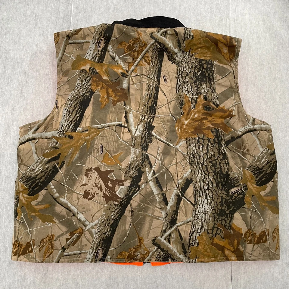 Bob Allen Vest Adult 2XL Camo Orange Reversible Realtree Shooting Hunting Mens - Image 3 of 4