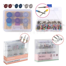 Kit de pulido de resina compuesta de silicona de diamante dental Pulidor fresas