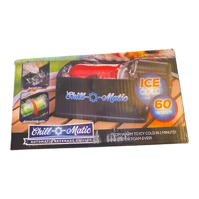 Chill-O-Matic Instant Beverage Cooler, Black 