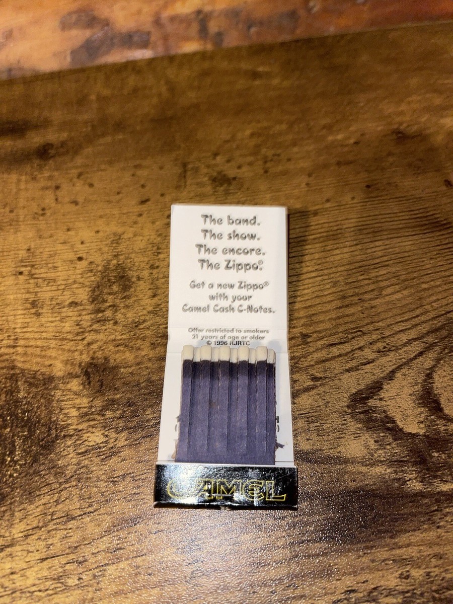 Vintage Matchbook - Camel - Zippo - With Matches | eBay