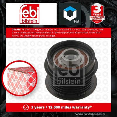 Overrunning Alternator Pulley fits VAUXHALL VECTRA C 1.9D 02 to 09 Clutch Febi