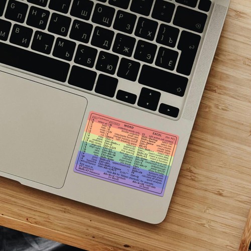 5 Pack Keyboard Stickers Miss Aesthetic Stationery Adhesive Decals - Bild 9 von 12