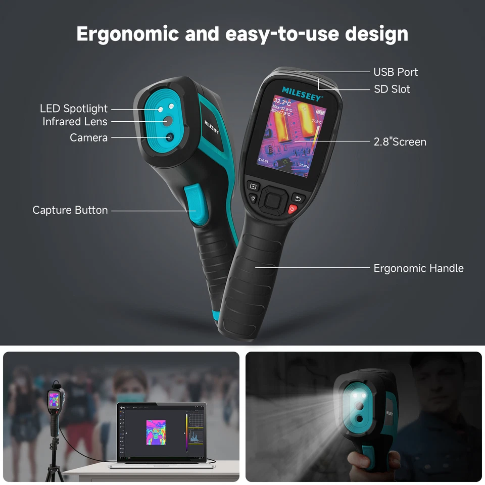 MiLESEEY Infrared Thermal Imager&Visible Light Camera IR Resolution -20°C ~550°C - image 2 of 4
