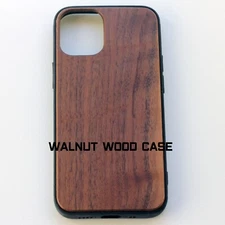 Real Wood Shockproof Magnet Case For iPhone 13 RoseWood,CherryWood,Maple, Walnut