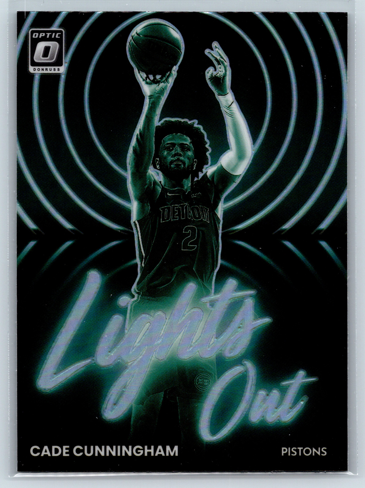 Cade Cunningham 2022 Optic Lights Out Silver Prizm #11 Detroit Pistons