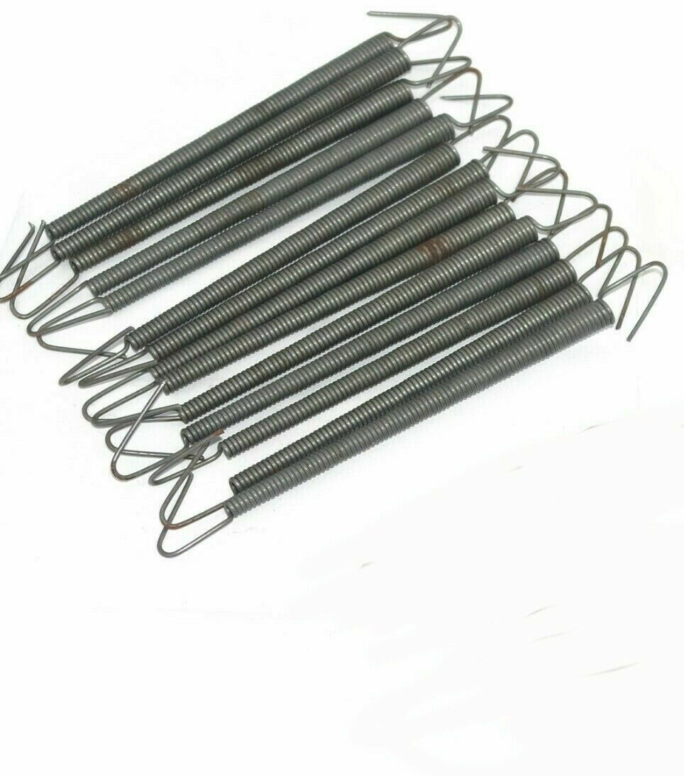 2 Molle Di Ricambio Per Divano Reclinabile E Poltrona - Acciaio Inox 304, 11,9 Cm, 45 Spirali, Gancio 180°