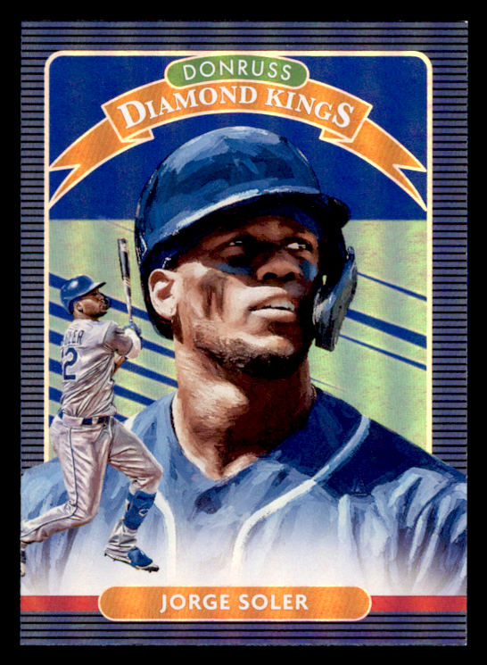 2020 Panini Donruss - Diamond Kings Jorge Soler #19 Holo Blue for
