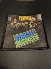 VTG EMPD STRICTLY BUSINESS Sew On Silk Screen Rap Patch