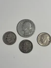 1945 United States Quarter 1946 Dime 1948 1964 90% Silver Lot Washington LOOK!
