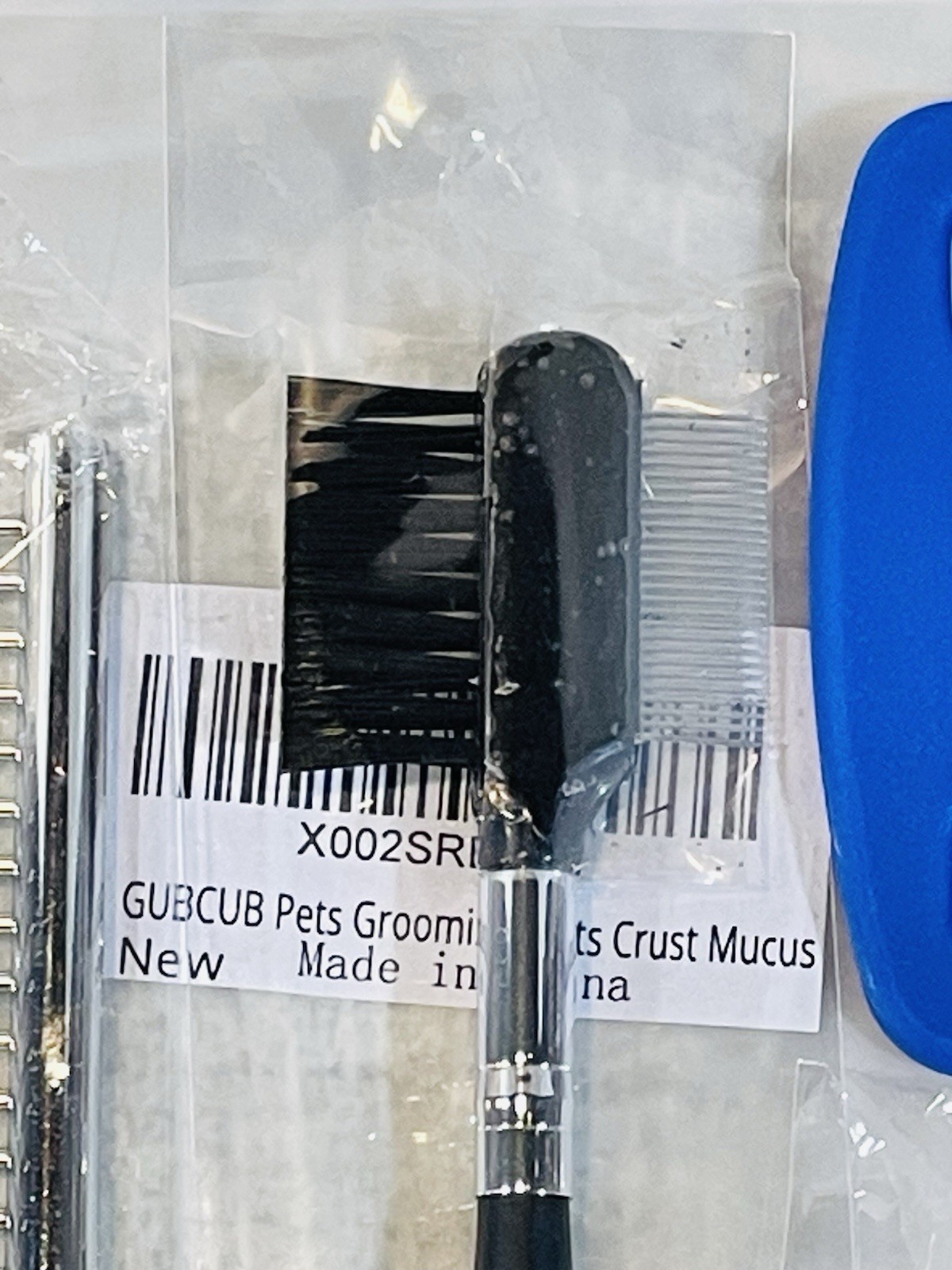 GUBCUB Small Dogs Grooming Combs Kit & Eye Crust Remover Set Of 4 NEW Sealed