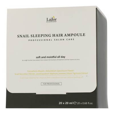 La'dor Hair Care Snail Sleeping Hair Ampoule 20x20ml