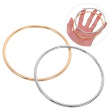 2 Pairs Round Purse Handle Ring Bag Handles Hardware for Handbags