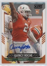2021 Score Rookies Signatures Quincy Roche #357 Auto 00rs