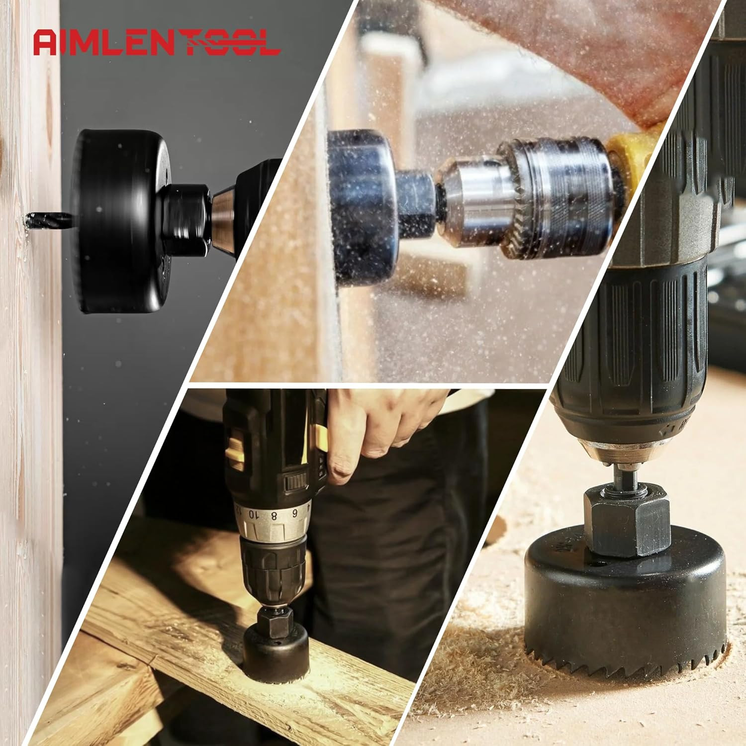 Hole Saw Set, 26PCS Hole Saw Kit with 3/4" to 5" (19Mm-127Mm) Saw Blades, Spade 