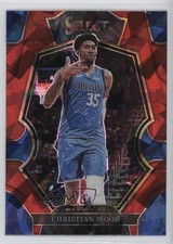 2022 Panini Select Premier Level Red Cracked Ice Prizm Christian Wood #129 t4l