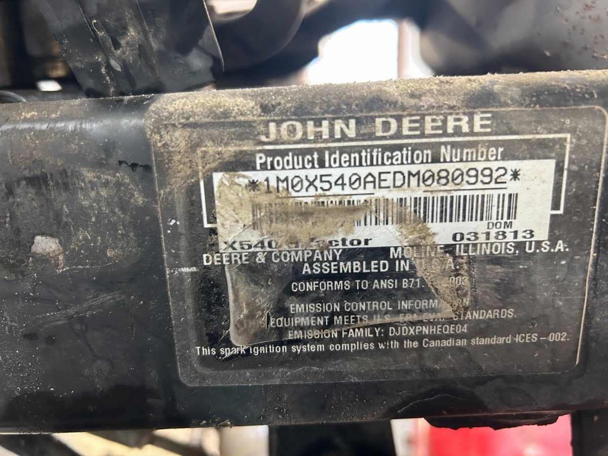 【n様】 John Deere X540 26hp Kawasaki FD731 LH steering spindle # AM134483
