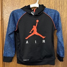 Nike Air Jordan Jumpman Therma-Fit Hoodie Sweater Boys Size Medium 5-6 Years 