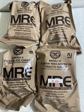 Lot Of 4 MRE U.S. Military Ready to Eat Meals INSP 2025 Menu  9,10,11,12 Z50 