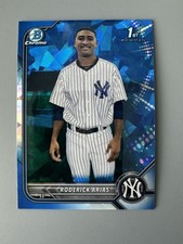 2022 Bowman 1st Chrome Prospect SAPPHIRE EDITION Roderick Arias New York Yankees